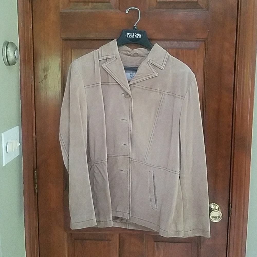 Wilson's tan leather jacket